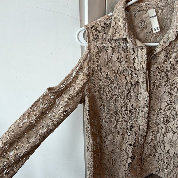 Beige full sleeve top - Picture 2 of 3